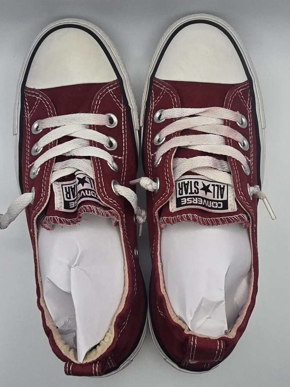 Converse Kids Low Top Canvas Sneaker - Burgundy